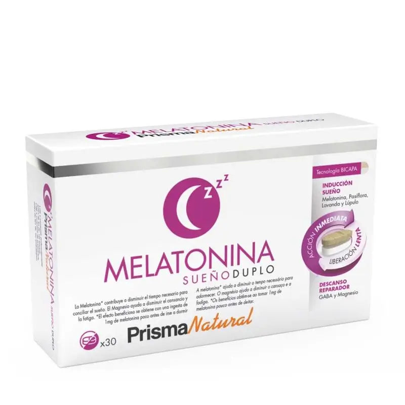 Prisma Natural Melatonin Bicapa Sleep, 30 tablets