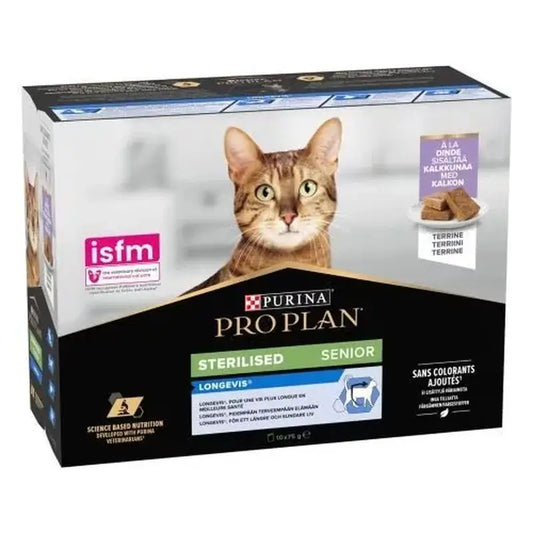 Pro Plan Feline Esterilizado Pavo 4X10X75Gr