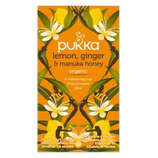 Pukka Jengibre Limon-Miel Manuka Infusion 20Ud. Bio 