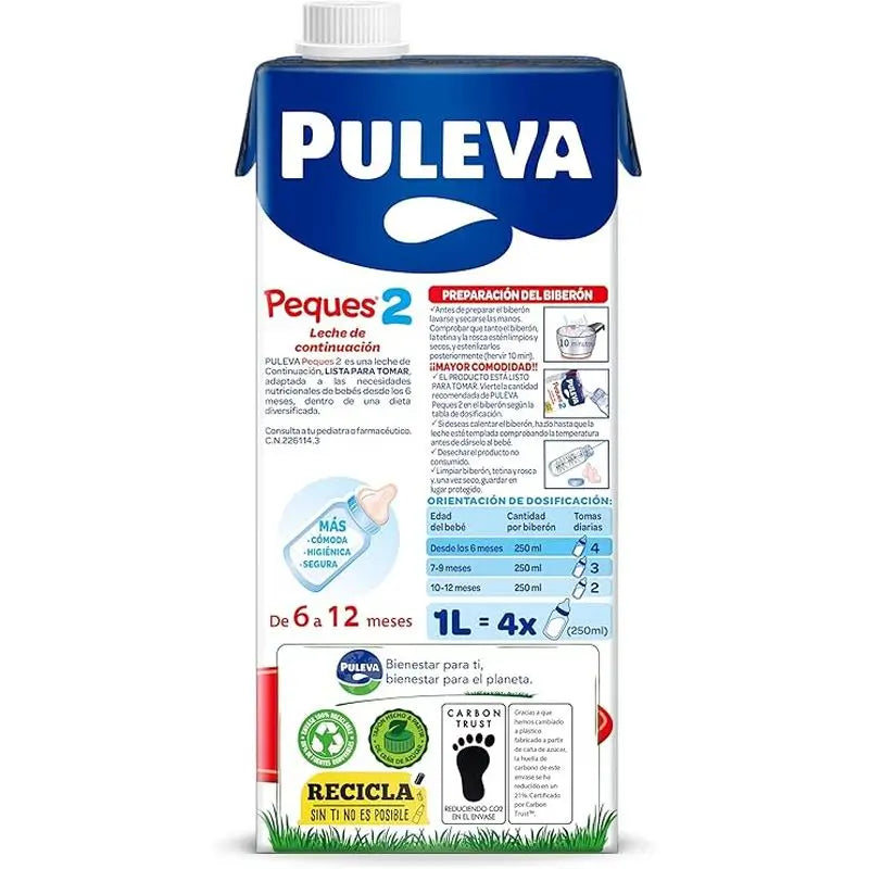 Puleva Peques 2 Leche Continuac 1L 6 units