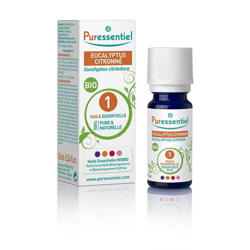 Puressentiel Essential Oil Lemon Eucalyptus Bio, 10 ml