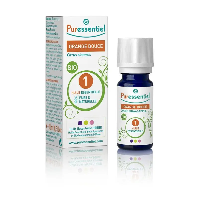 Puressentiel Sweet Orange Essential Oil Bio, 10 ml