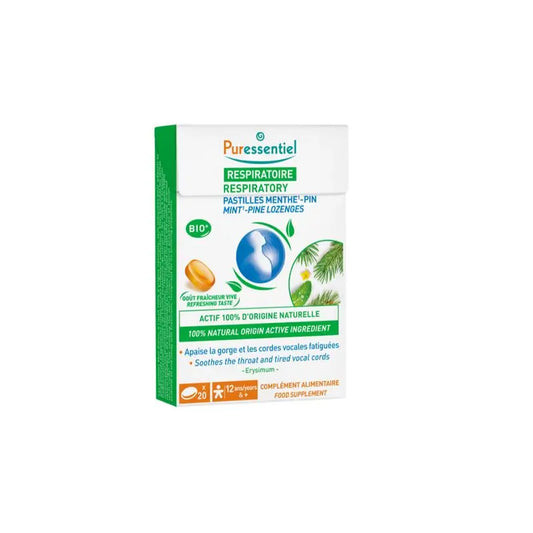 Puressentiel Throat Lozenges Peppermint-Pine, 18 pieces