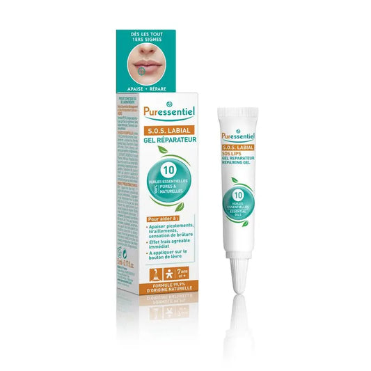 Puressentiel S.O.S Lip Repair Gel With 10 Essential Oils, 5 ml