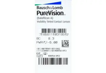 Purevision Spherical Monthly Lenses , 6 units