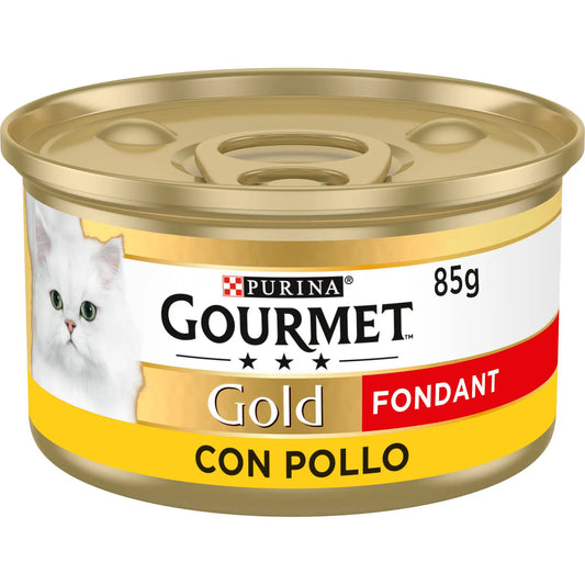 Gourmet Gold Fondant Pollo Caja 24X85Gr, comida húmeda para gatos