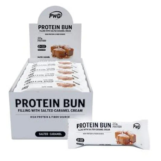 Pwd Protein Bun Bizcocho Salted Caramel 15Udsx60Gr.