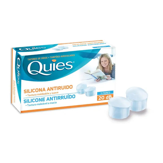 Quies Silicone Anti-Noise Earplugs 6 Plugs