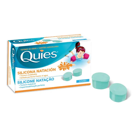 Quies Silicone Swimming Plugs for Children 6 Plugs