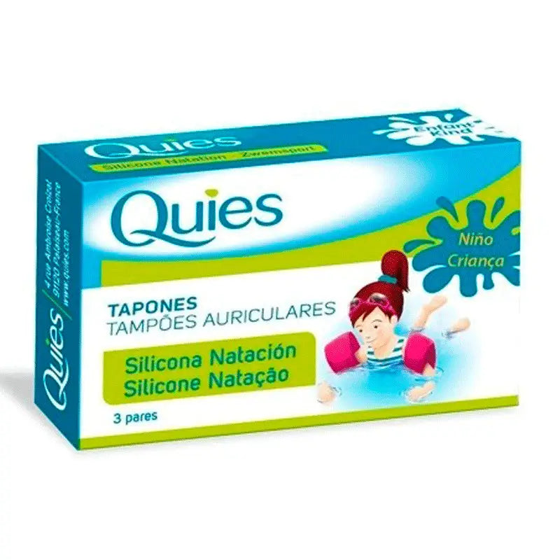 Quies Tapon Silicona Natacion Infantil 6 Tapones