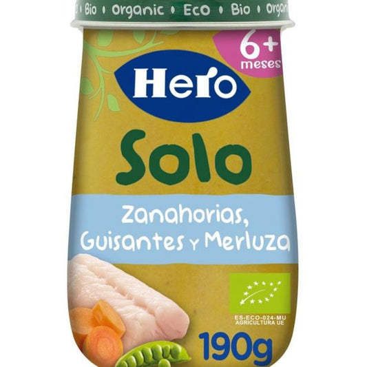 Hero Baby Eco Hero Solo Carrot, Pea & Hake Jar, 190g