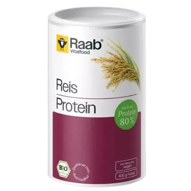 Raab Vitalfood Natural Rice Protein 400Gr. Bio Sg Vegan