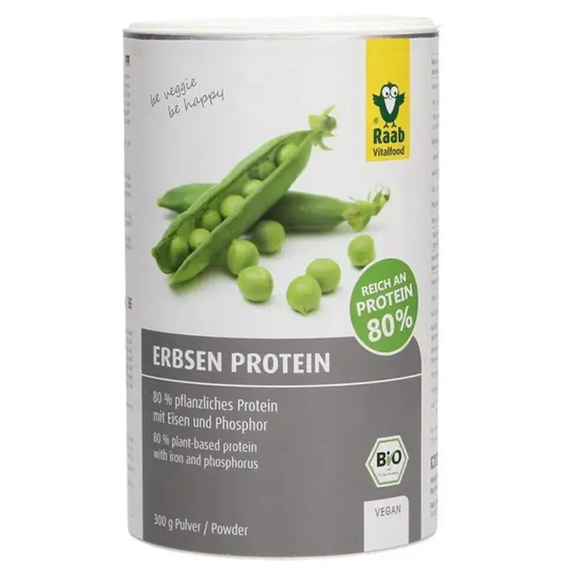 Raab Vitalfood Natural Pea Protein 300Gr Bio Sg Vegan