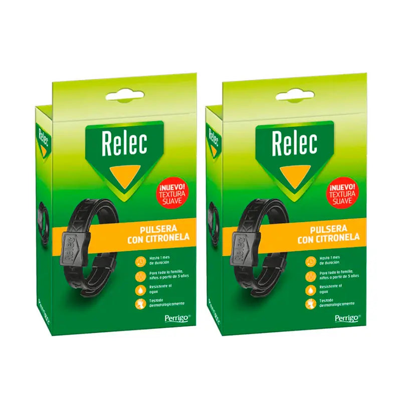 Relec Duplo Adult Mosquito Control Bracelet Black