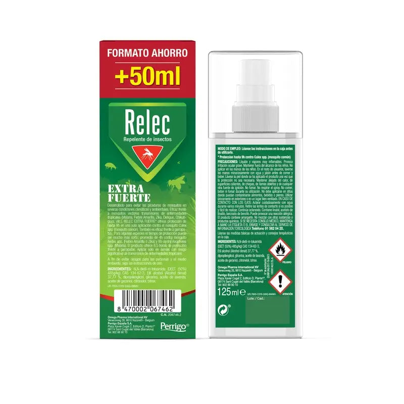 Relec Extra Strong Mosquito Spray, 125 ml