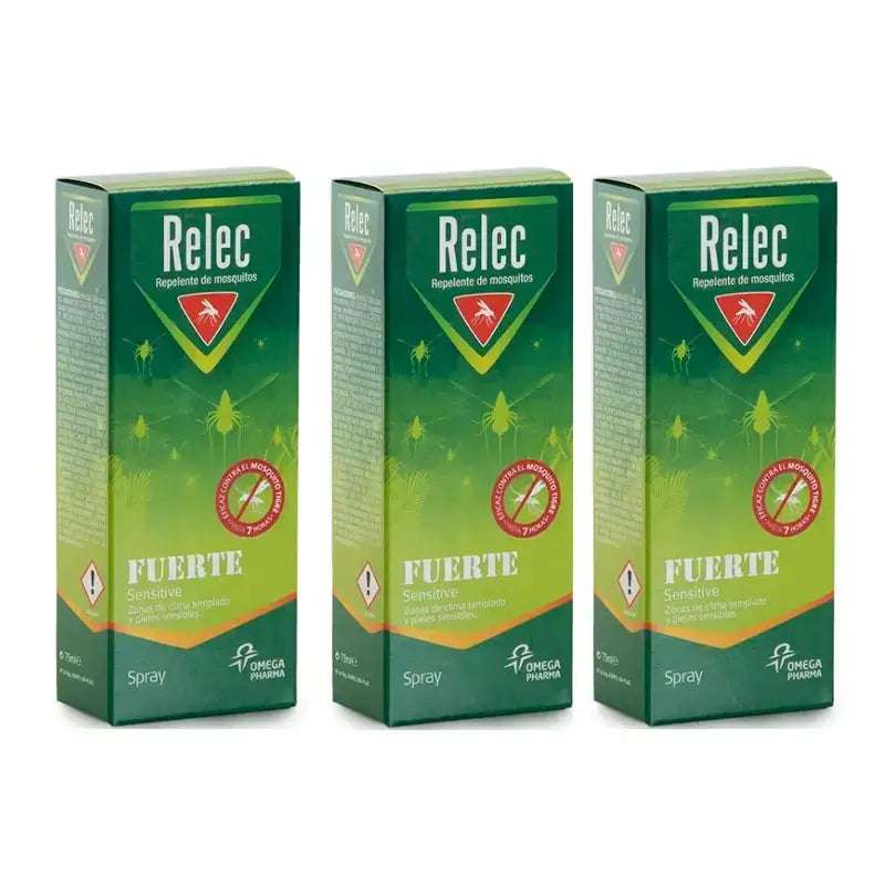 Relec Fuerte Triplo Sensitive Spray 3 x 75 ml