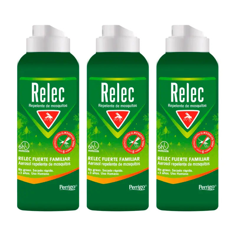 Relec Triplo Strong Family Mosquito Spray, 3 x 125 ml