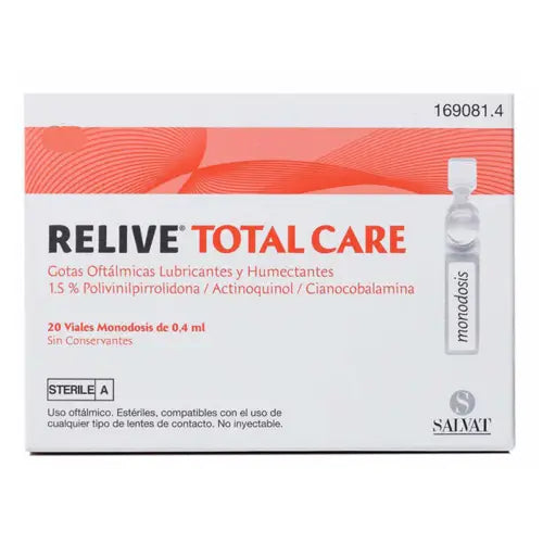 Relieve Total Care Gotas Oftalmicas Estéril 20 Monodosis de 0.4 mlm