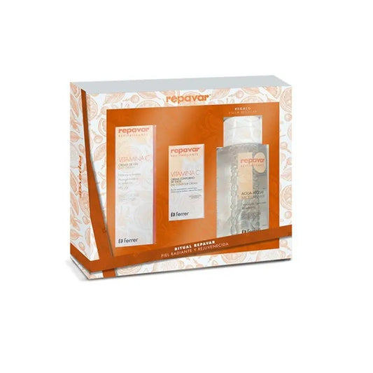 Repavar Pack Crema de Día SPF 20 50 ml + Contorno de Ojos 15 ml + Agua Micelar 300 ml