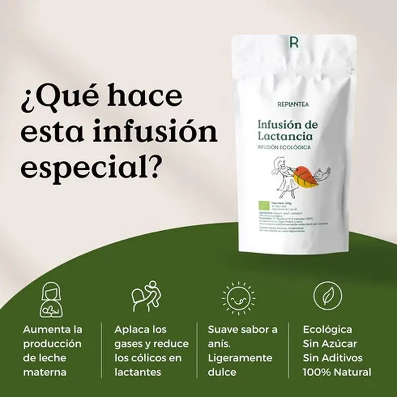 Replantea Infusión De Lactancia Ecológica, 100 gr