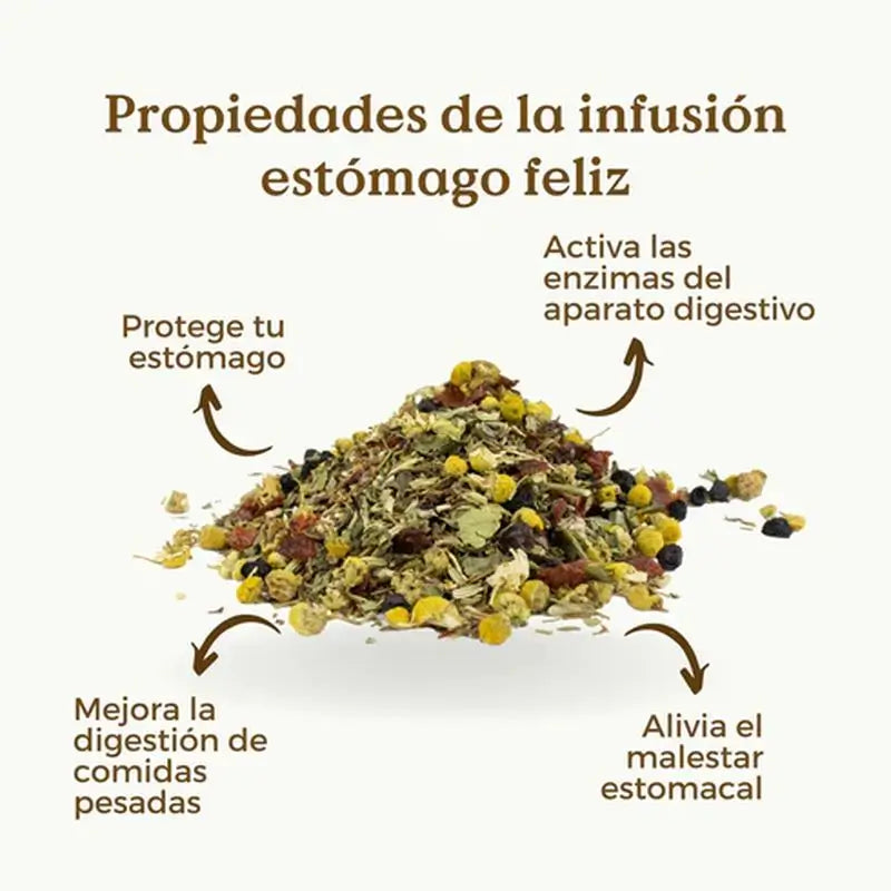 Replantea Infusión Estómago Feliz Ecológica, 100 gr