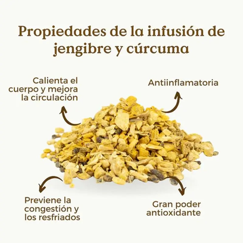 Replantea Infusión Jengibre Cúrcuma Ecológica 1, 100 gr