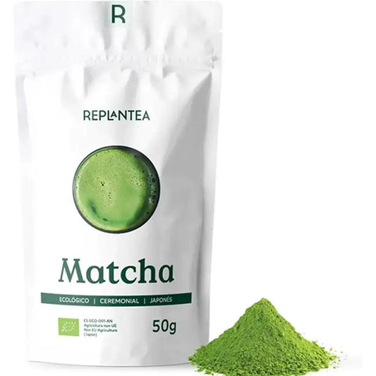 Replantea Té Matcha Ceremonial Japonés Ecológico, 50 gr