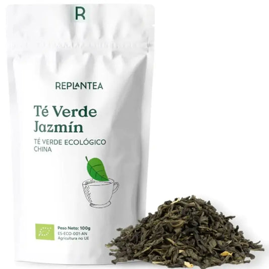 Replantea Té Verde Jazmín Ecológico, 100 gr