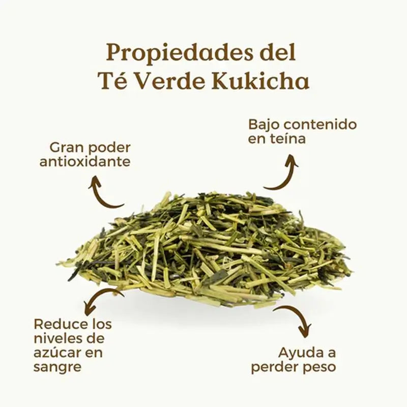 Replantea Té Verde Kukicha Superior Ecológico, 100 gr