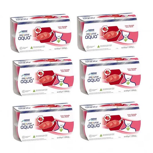 Resource Gelled Water Pomegranate Flavour Pack 6, 24 units