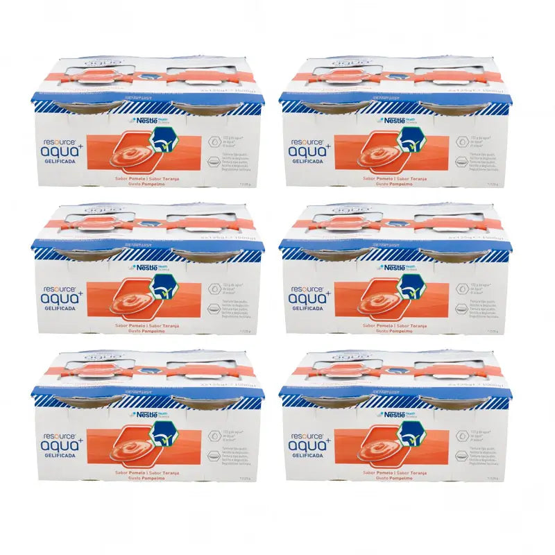 Resource Aqua+ Gelled Grapefruit Flavour 6-Pack, 24 pcs.