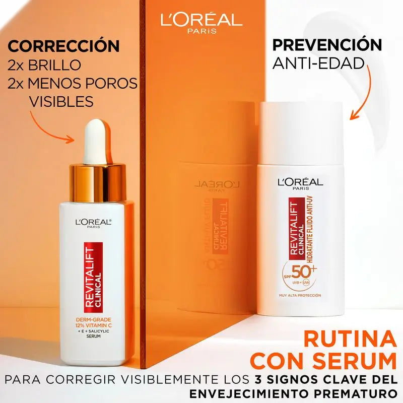 L'Oréal Paris Revitalift Clinical Anti-Uv Daily Moisturising Fluid With Vitamin C