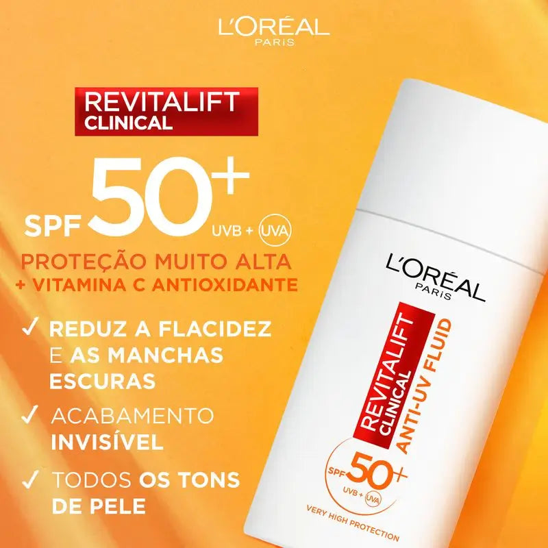 L'Oréal Paris Revitalift Clinical Anti-Uv Daily Moisturising Fluid With Vitamin C