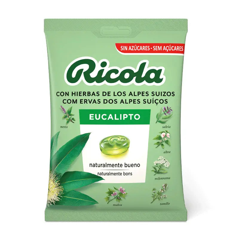 Ricola Caramelos Sin Azucar Eucalipto Bolsa 70 G