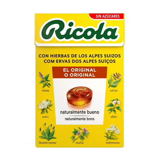 RICOLA CARAMELOS SIN AZÚCAR HIERBAS CON STEVIA 50 G