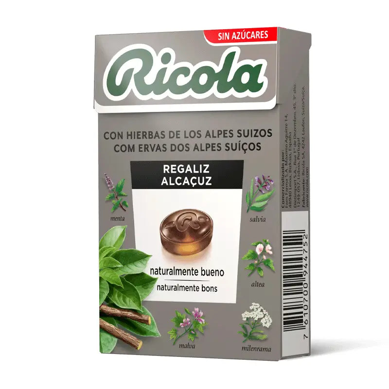 Ricola Caramelos Sin Azucar Regaliz 50 G