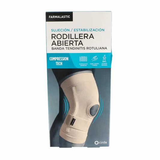 Patellar Knee Brace with Infrapatellar Band, Large Size Beige