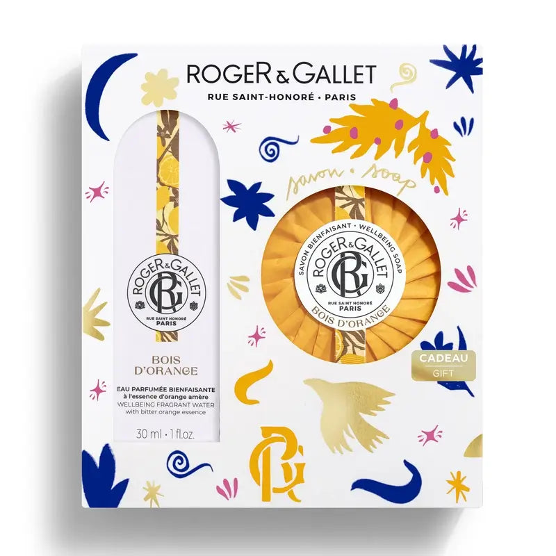 Roger & Gallet Bois D'Orange Wellness Scented Water + Perfumed Soap Box, 2 pcs.