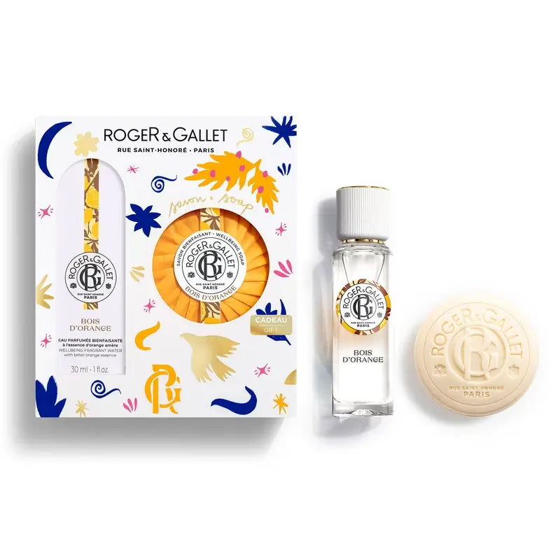 Roger & Gallet Bois D'Orange Wellness Scented Water + Perfumed Soap Box, 2 pcs.