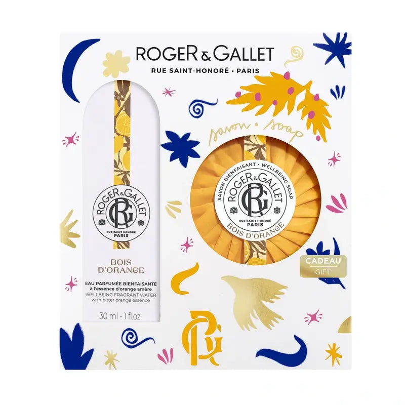 Roger & Gallet Bois D'Orange Wellness Scented Water + Perfumed Soap Box, 2 pcs.