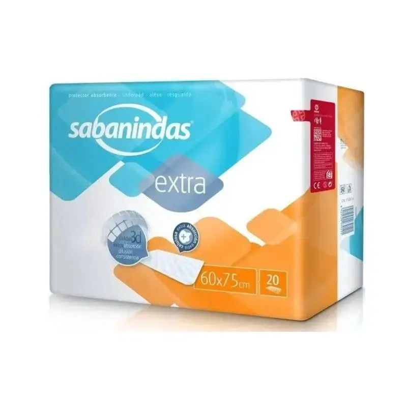 Sabanindas Extra Large Absorbent Pad 60x75cm 20 units