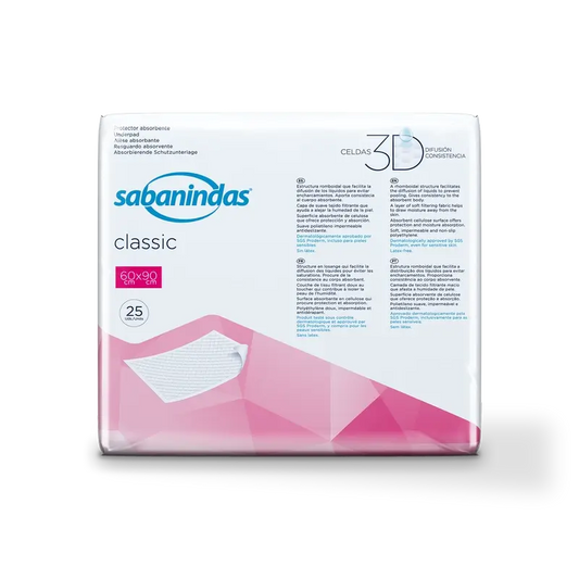 Sabanindas Normal Absorbent Pad 60 x 90 cm 25 units