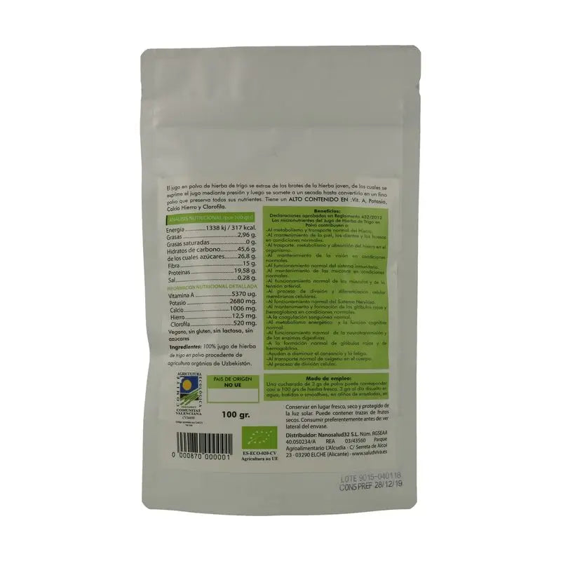 Salud Viva Wheatgrass Juice Eco , 100 g