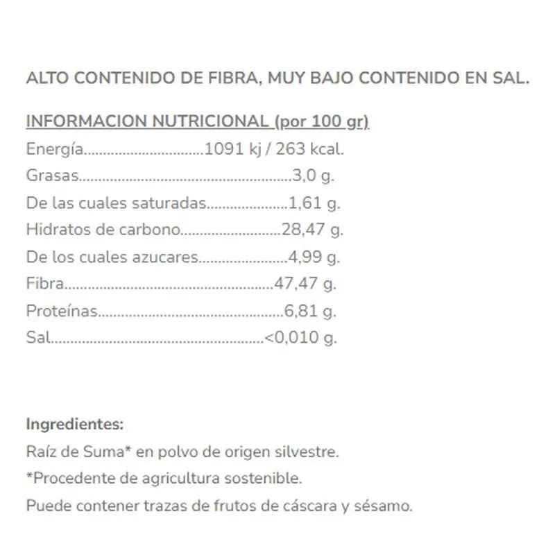 Salud Viva Raiz De Suma 125Gr. Sg S/A Vegan