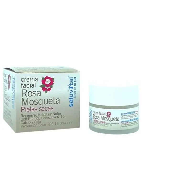 Saluvital Crema Facial Rosa Mosqueta Piel Seca 50 Ml 