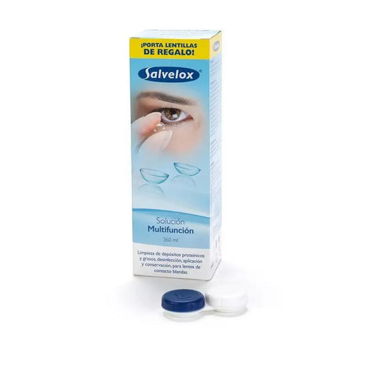 Salvelox Solución Unica  Para Lentes De Contacto Blandas, 360 ml