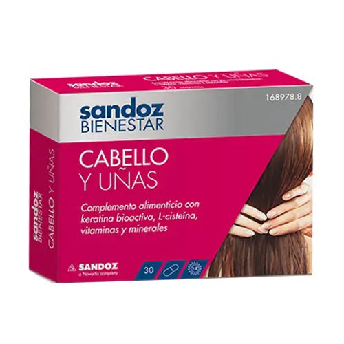 Sandoz Bienestar Cabello y Uñas 30 cápsulas