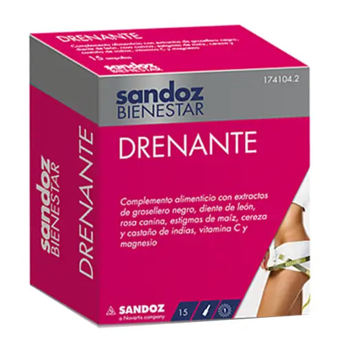 Sandoz Bienestar Drenante 15 Ampollas