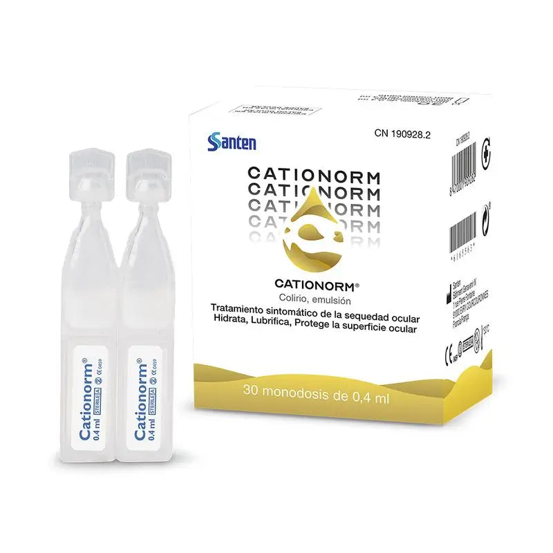 Santen Cationorm Artificial Tears 30 Single Dose, 4 ml