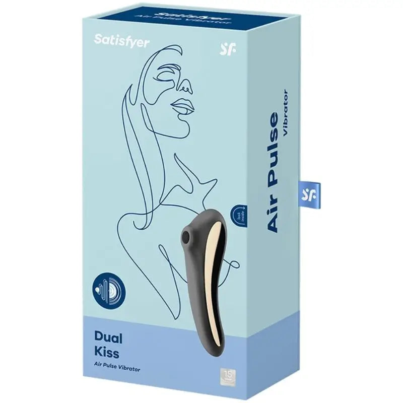 Satisfyer Air Pulse  Dual Kiss Estimulador Clitoris - Negro